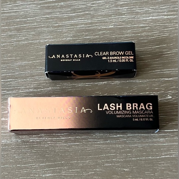 Anastasia 2 Piece Mini Set Lash Brag Volumizing Mascara & Clear Brow Gel - Picture 1 of 8